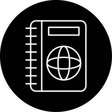 Web Kullanımı için Kitap Simgesi, Vektör İllüstrasyonu