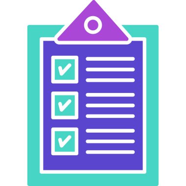 Web Kullanımı için Görev Simgesi, Vektör İllüstrasyonu