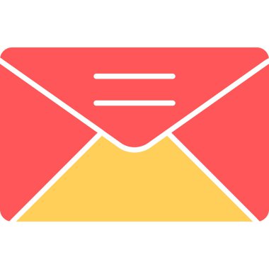 Web Kullanımı için E- posta Simgesi, Vektör İllüstrasyonu