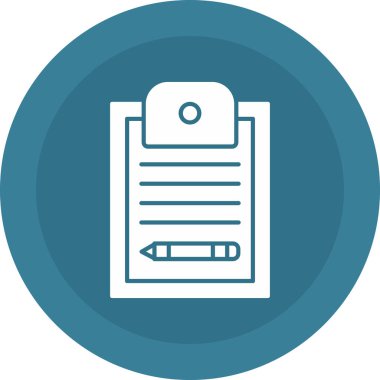 Web Kullanımı için Not Defteri Simgesi, Vektör İllüstrasyonu