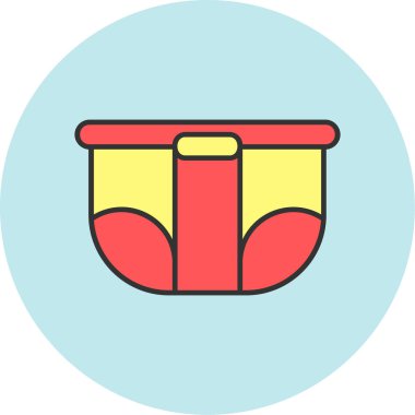 Web Kullanımı için Bez Simgesi, Vektör İllüstrasyonu