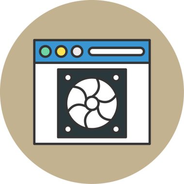 Web Kullanımı için Web Simgesi, Vektör İllüstrasyonu