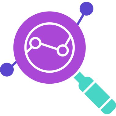 Web Kullanımı için Araştırma Simgesi, Vektör İllüstrasyonu