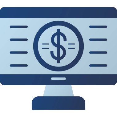 Web kullanımı için Siber Pazartesi Simgesi, Vektör İllüstrasyonu