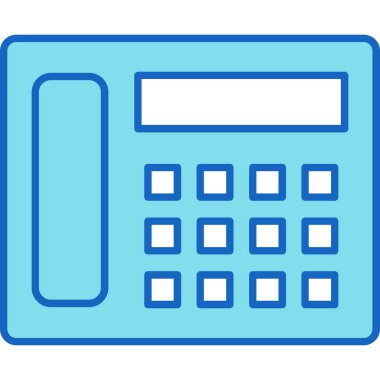 Web Kullanımı için Telefon Simgesi, Vektör İllüstrasyonu