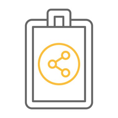 Web Kullanımı için Simge Paylaş, Vektör İllüstrasyonu