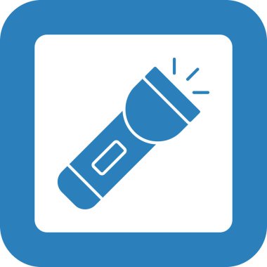 Web Kullanımı için Meşale Simgesi, Vektör İllüstrasyonu