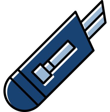 Web Kullanımı İçin Kesici Simgesi, Vektör İllüstrasyonu