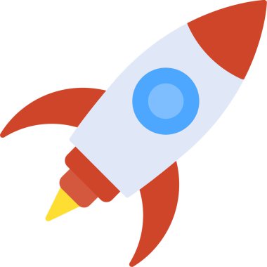 Uzay Roketi Simgesi, Web Kullanımı için Vektör Resimleri