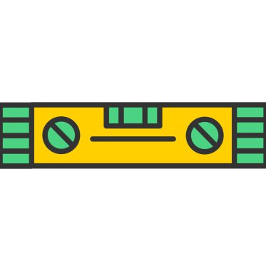 Web Kullanımı için Ruh Seviyesi Simgesi, Vektör İllüstrasyonu