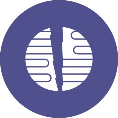 Web Kullanımı için Uranüs Yok Edilmiş Simge, Vektör İllüstrasyonu