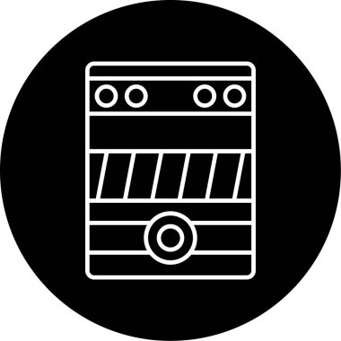 Web Kullanımı için İşlemci Simgesi, Vektör İllüstrasyonu