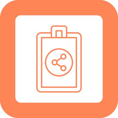 Web Kullanımı için Simge Paylaş, Vektör İllüstrasyonu