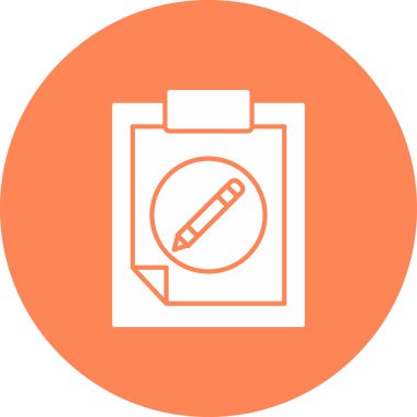 Web Kullanımı için Not Defteri Simgesi, Vektör İllüstrasyonu