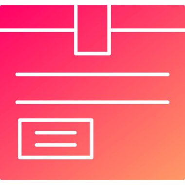 Web Kullanımı için Paket Simgesi, Vektör İllüstrasyonu