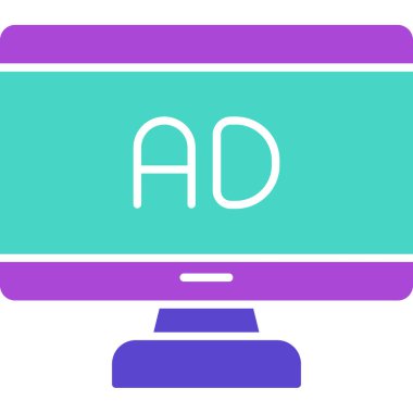 Web Kullanımı için Ad Simgesi, Vektör İllüstrasyonu