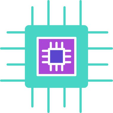 Çip Simgesi, Web Kullanımı için Vektör İllüstrasyonu