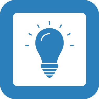 Web Kullanımı için Fikir Simgesi, Vektör İllüstrasyonu