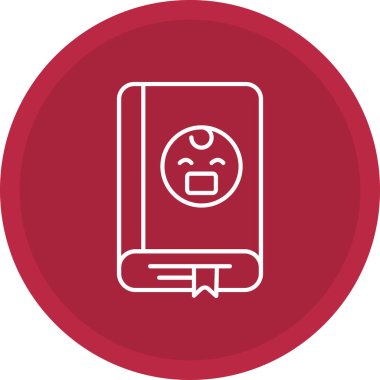 Web Kullanımı için Kitap Simgesi, Vektör İllüstrasyonu