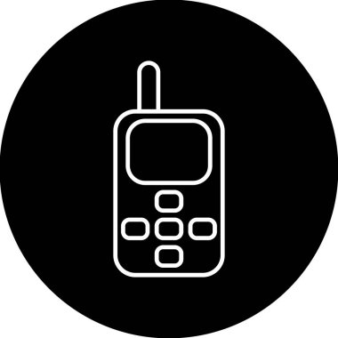 Web kullanımı için Cep Telefonu Simgesi, Vektör İllüstrasyonu