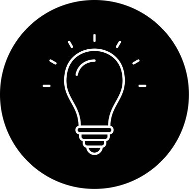 Web Kullanımı için Fikir Simgesi, Vektör İllüstrasyonu