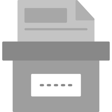 Web Kullanımı için Depolama Kutusu Simgesi, Vektör İllüstrasyonu