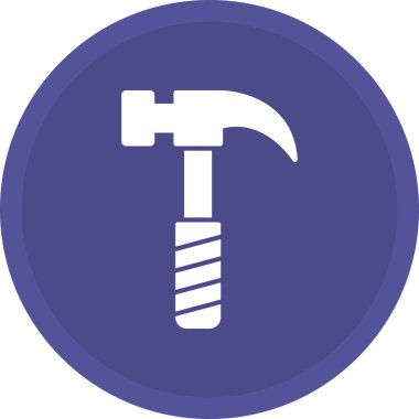 Çekiç Simgesi, Web Kullanımı için Vektör İllüstrasyonu