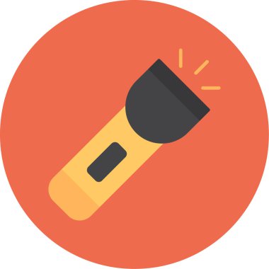 Web Kullanımı için Meşale Simgesi, Vektör İllüstrasyonu