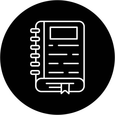 Web Kullanımı için Günlük Simgesi, Vektör İllüstrasyonu