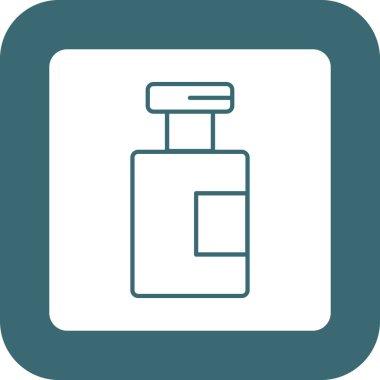 Web Kullanımı için Vial Simgesi, Vektör İllüstrasyonu