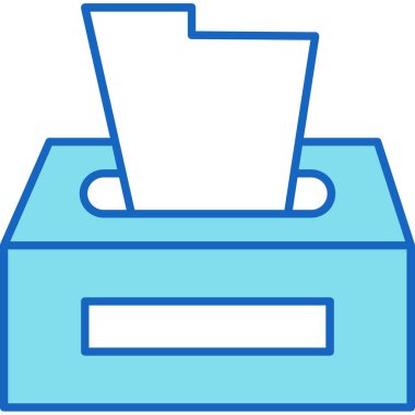 Web Kullanımı için Doku Kutusu Simgesi, Vektör İllüstrasyonu