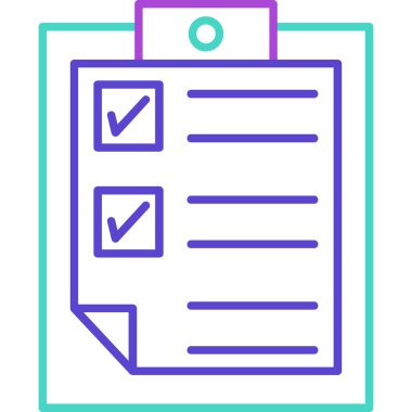 Web Kullanımı için Not Defteri Simgesi, Vektör İllüstrasyonu