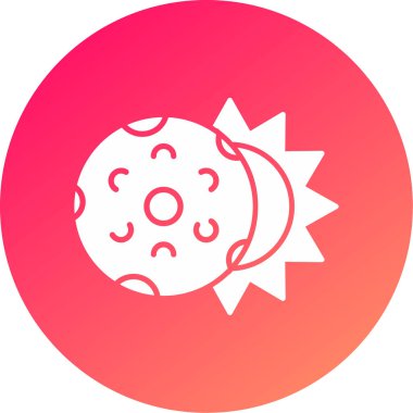 Web Kullanımı İçin Tutulma Simgesi, Vektör İllüstrasyonu