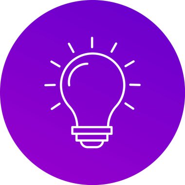 Web Kullanımı için hafif Simge, Vektör İllüstrasyonu