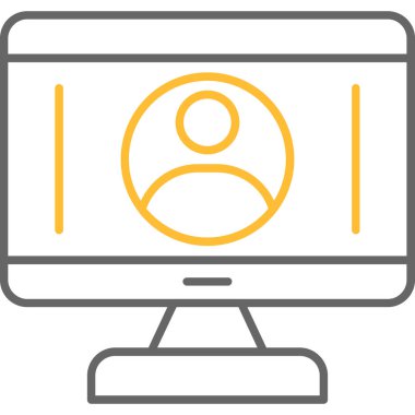 Web Kullanımı için Kullanıcı Simgesi, Vektör İllüstrasyonu