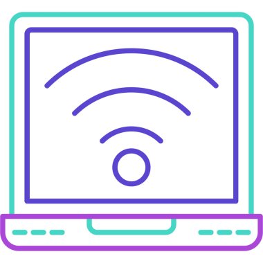 Web Kullanımı için Wifi Simgesi, Vektör İllüstrasyonu
