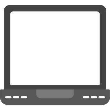 Web Kullanımı için dizüstü bilgisayar simgesi, Vektör İllüstrasyonu