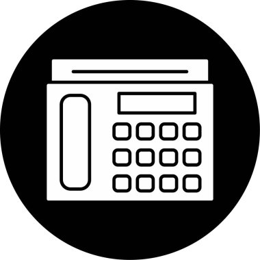 Web kullanımı için Aktarım Telefonu Simgesi, Vektör İllüstrasyonu