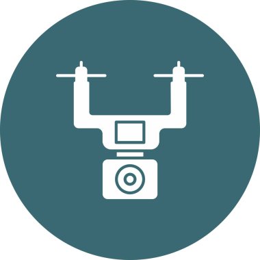 Web Kullanımı için Drone Simgesi, Vektör İllüstrasyonu