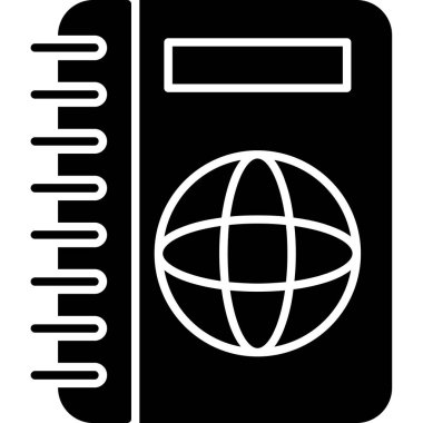 Web Kullanımı için Kitap Simgesi, Vektör İllüstrasyonu