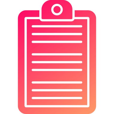 Web Kullanımı için Pano Simgesi, Vektör İllüstrasyonu