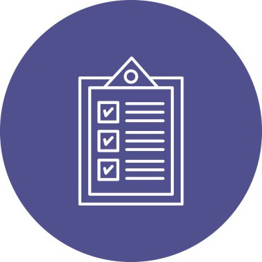 Web Kullanımı için Görev Simgesi, Vektör İllüstrasyonu