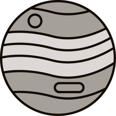 Jüpiter Simgesi, Web Kullanımı için Vektör İllüstrasyonu