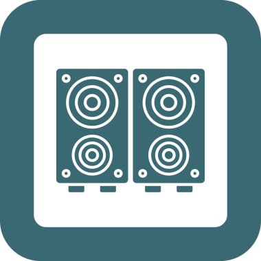 Web Kullanımı için Sözcü Kutusu Simgesi, Vektör İllüstrasyonu