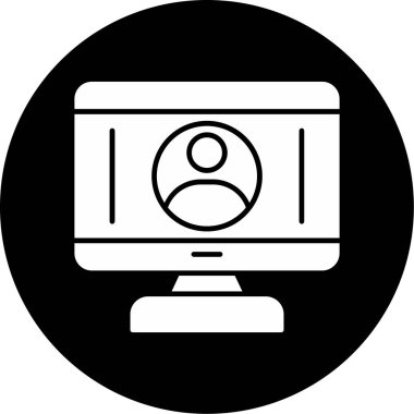 Web Kullanımı için Kullanıcı Simgesi, Vektör İllüstrasyonu