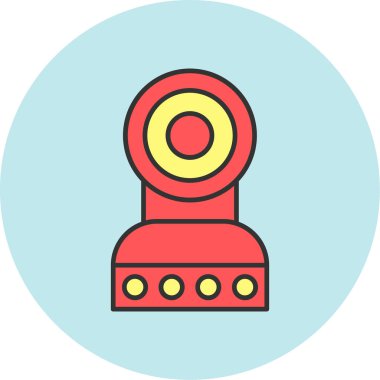 Web Kullanımı için Web Kamera Simgesi, Vektör İllüstrasyonu