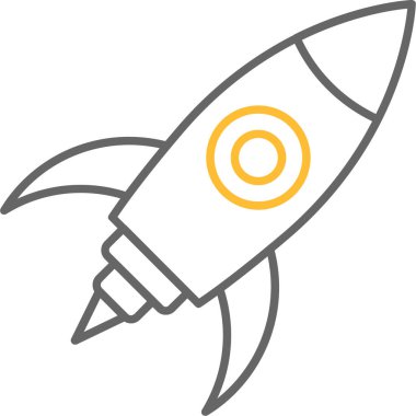 Uzay Roketi Simgesi, Web Kullanımı için Vektör Resimleri