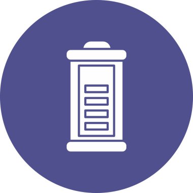 Web kullanımı için Pil Simgesi, Vektör İllüstrasyonu