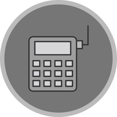 Web Kullanımı için Telefon Simgesi, Vektör İllüstrasyonu