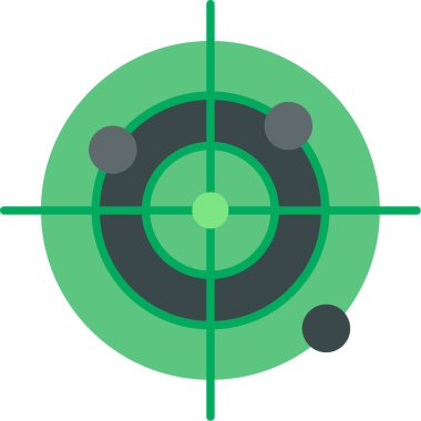 Web Kullanımı için Radar Simgesi, Vektör İllüstrasyonu